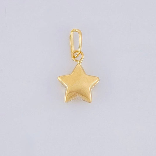 Dije Estrella 0.25g / 1/2 in Oro Amarillo 18K