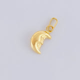 Pendant Moon 0.15g / 1/2 in Yellow Gold 18K