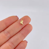 Pendant Moon 0.15g / 1/2 in Yellow Gold 18K
