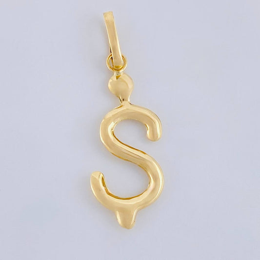 Dije Signo Pesos 0.8g / 1 1/4 in Oro Amarillo 18K