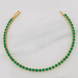 Pulso Tennis 6.95g / 7 in / 2.8mm Oro Amarillo 18K