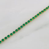 Pulso Tennis 6.95g / 7 in / 2.8mm Oro Amarillo 18K