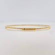 Diamond Cut Bracelet Hoop 2g / 6 3/4 in / 2mm Yellow Gold 18K