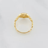 Ring 15's Hearts 3g / T6 1/2 Two Yellow White Gold 18K