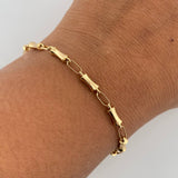 Pulso Rustico Yelmo 3.4gr / 20.4cm / 3.3mm Oro Amarillo 18K $