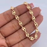 Bracelet GC 5.5gr / 20.8cm / 5mm Diamond Cut 18K Yellow Gold $