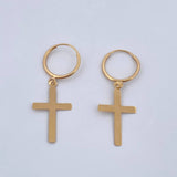 Hoop Earrings Cruz 1.15gr / 3.6cm / 1.2mm Polished 18K Yellow Gold $