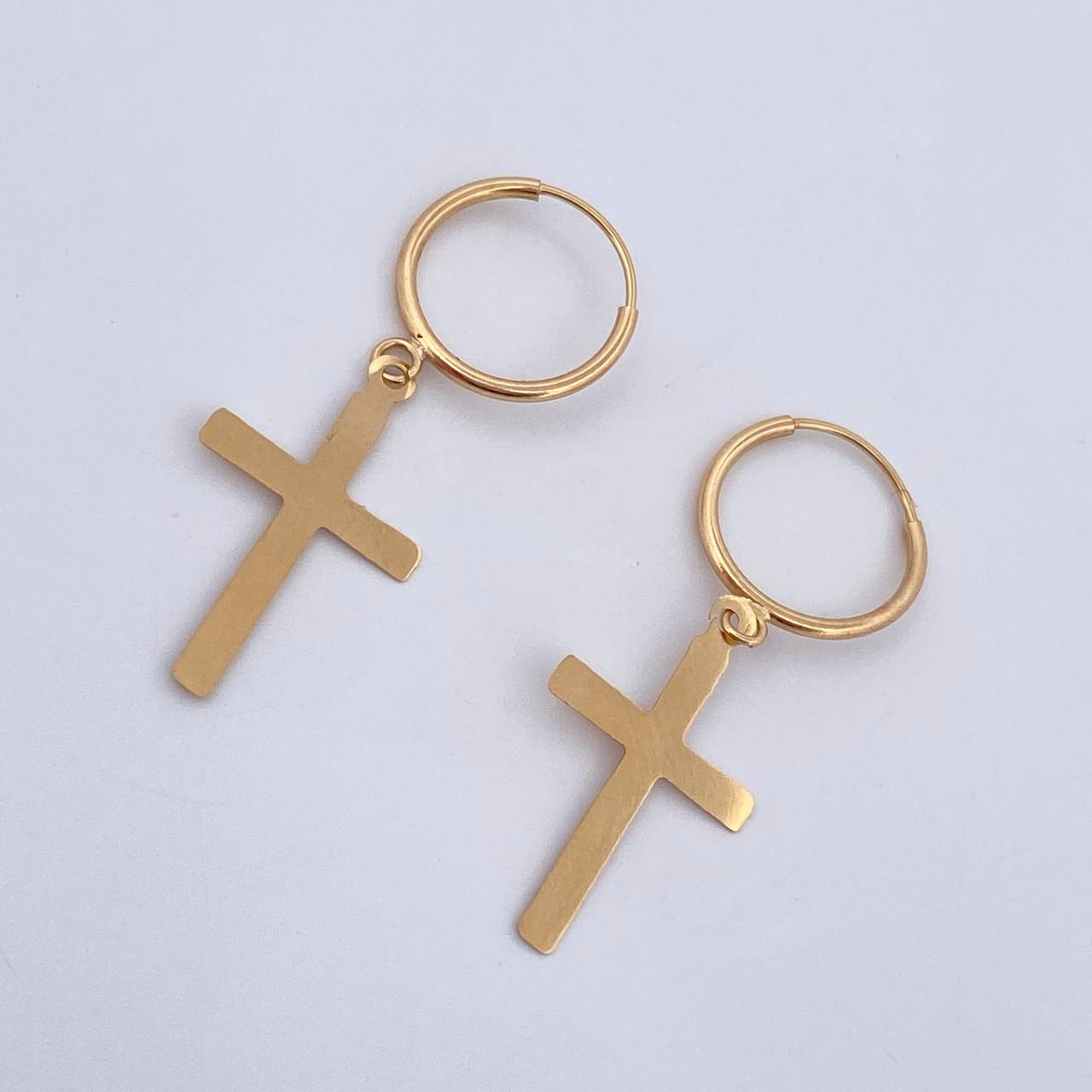 Hoop Earrings Cruz 1.15gr / 3.6cm / 1.2mm Polished 18K Yellow Gold $
