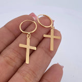 Hoop Earrings Cruz 1.15gr / 3.6cm / 1.2mm Polished 18K Yellow Gold $