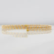Pulso Aro Diamantado 5g / 6 3/4 in / 2mm Tres Oros 18K