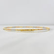 Diamond Cut Bracelet Hoop 2.05g / 7 in / 2mm Three Golds 18K