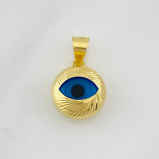 Dije Ojo Turco 1.05g / 1/2 in Oro Amarillo 18K