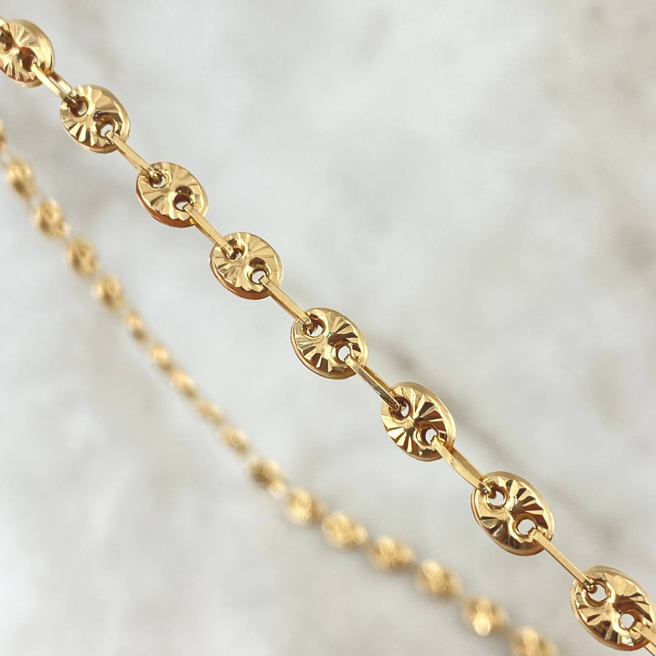GC Chain 8.1gr / 45cm / 4.2mm Diamond Cut 18K Yellow Gold ©