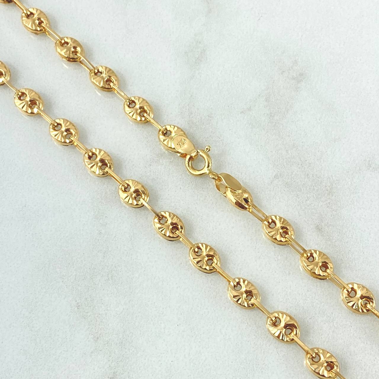 Cadena GC 9.1gr / 45cm / 4.7mm Diamantada Oro Amarillo 18K ©