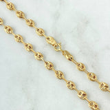 Cadena GC 9.05gr / 45cm / 4.8mm Diamantada Oro Amarillo 18K *