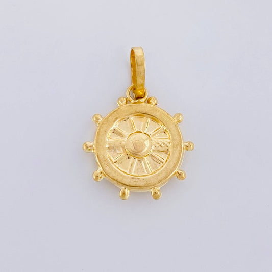 Dije Timón 0.95g / 3/4 in Oro Amarillo 18K