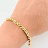 Pulso Lazo 4.65g / 7 1/2 in / 4.4mm Oro Amarillo 18K