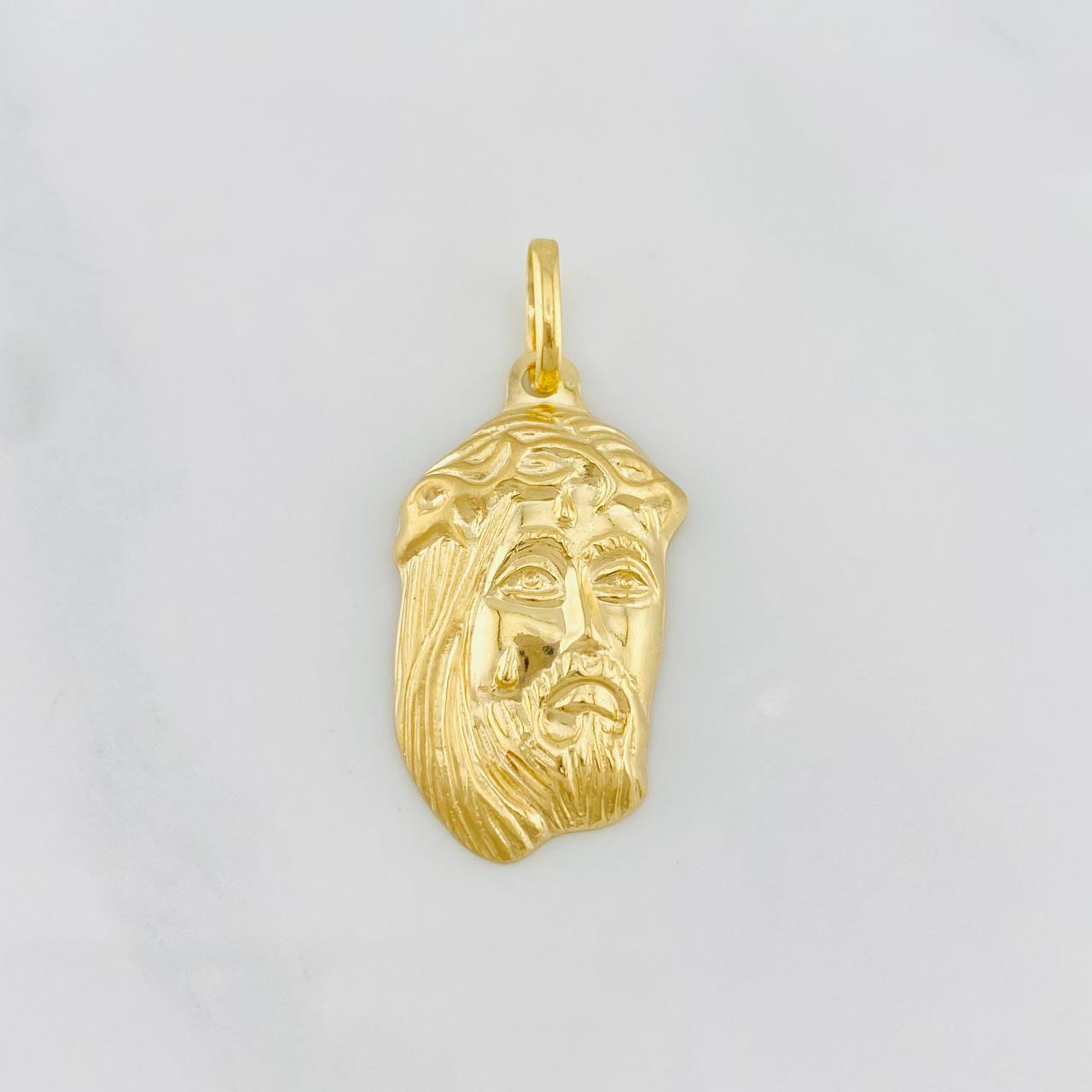 Dije Rostro cristo 1.65g / 1 1/4 in Oro Amarillo 18K