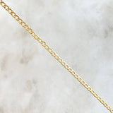Cuban Links Bracelet 1.05 g / 7 1/2 in / 2.4 mm 18K Yellow Gold