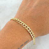 Cuban Links Bracelet 6.4gr / 22cm / 6mm Yellow Gold +0 18K ©