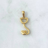 Pendant Medical Stethoscope 2.45gr / 2.8cm Yellow Gold Silhouette (Offer)
