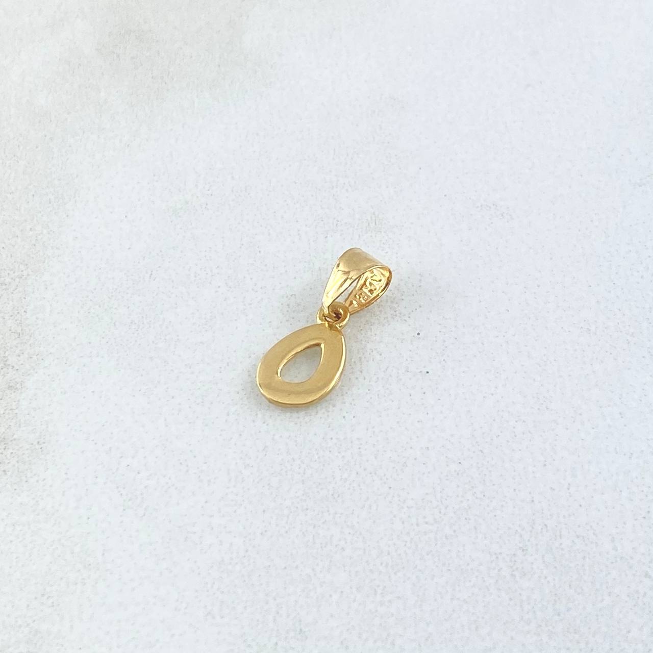 Pendant Letter O 0.3gr/1.5cm Smooth Yellow Gold (Offer)