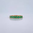 Anillo Argolla Churumbela 2.85gr / T6 3/4 / Esmeralda 50 Pts Oro Amarillo 18K (Joya) &