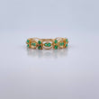 Anillo Argolla Reina 2.95gr / T6 / Esmeraldas 25 Pts Oro Amarillo 18K (Joya) &