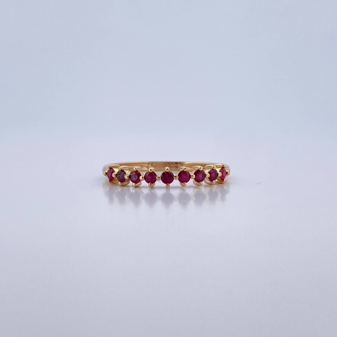 Churumbela Ring 1.4gr / Size 6 / Rubies 27 Pts 18K Yellow Gold (Jewel) &