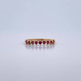 Churumbela Ring 1.4gr / Size 6 / Rubies 27 Pts 18K Yellow Gold (Jewel) &