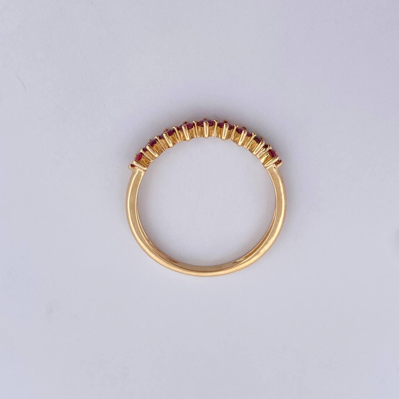 Churumbela Ring 1.4gr / Size 6 / Rubies 27 Pts 18K Yellow Gold (Jewel) &