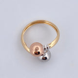 You and Me Ring 2gr / Size 7 1/2 / 18K Gold $