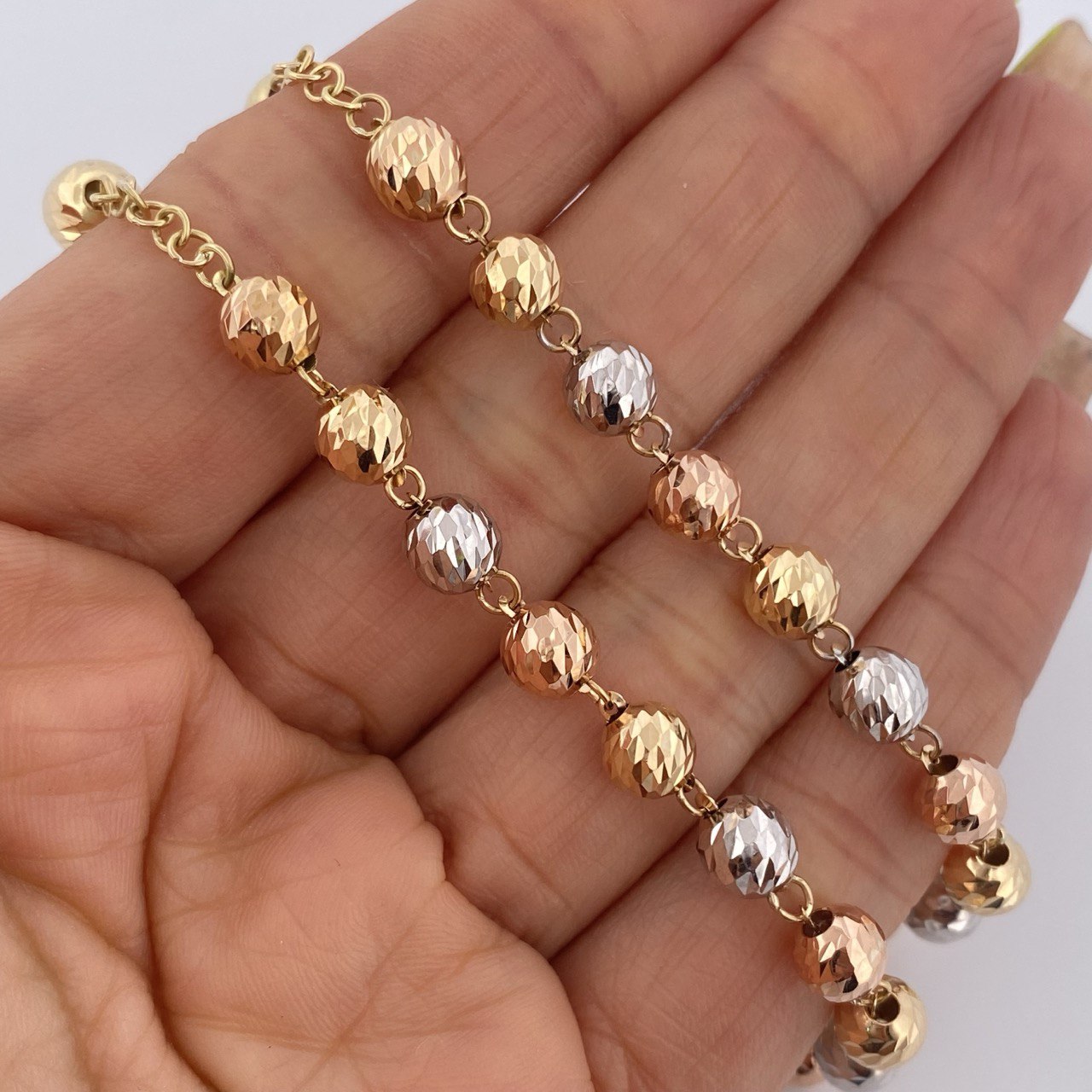 Rosary Virgin Mary 24gr / 23.6in / 18K Gold $