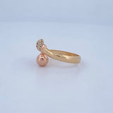 You and Me Ring 1.6gr / Size 6 1/4 / 18K Gold $