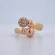 You and Me Ring 1.6gr / Size 6 1/4 / 18K Gold $