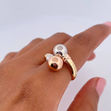 You and Me Ring 2.8gr / Size 7 3/4 / 18K Gold $