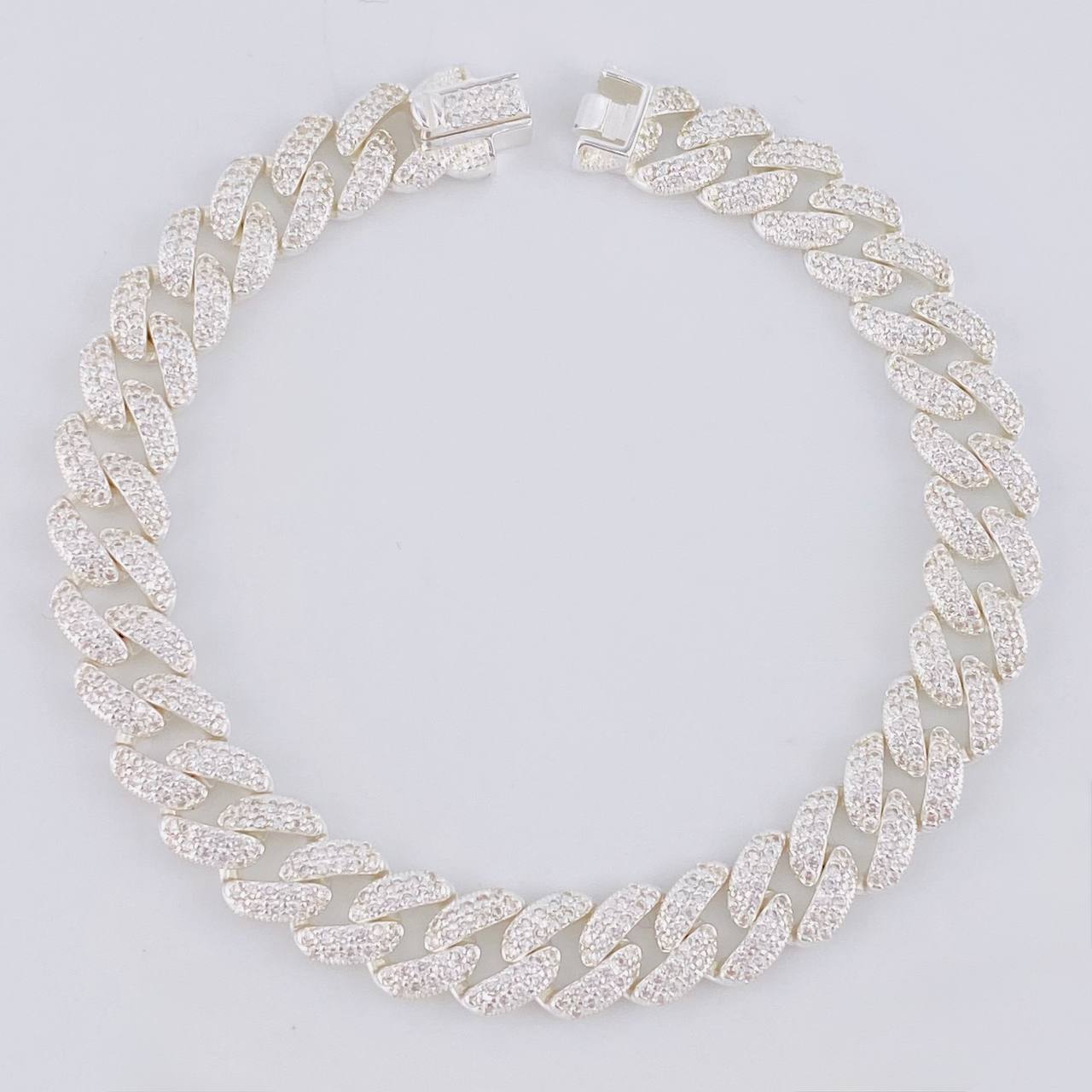 Pulso Cubano 16.7g / 18.3cm / 8.2mm Plata 925