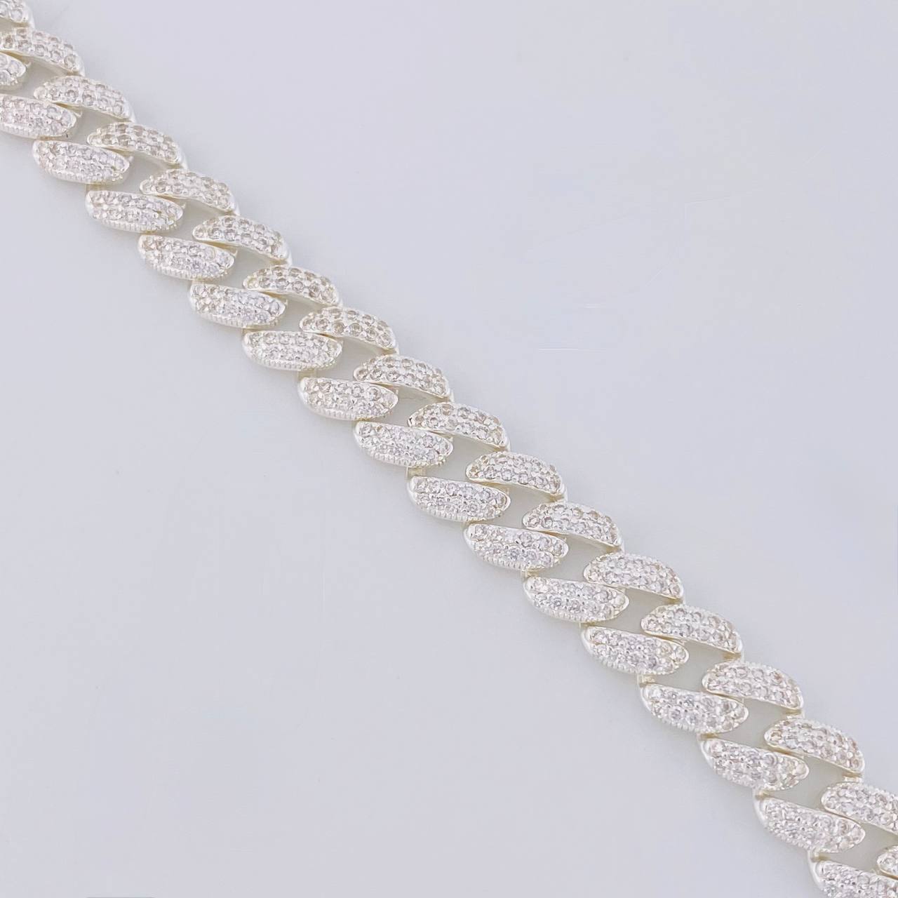 Pulso Cubano 19.5g / 21.2cm / 8.3mm Plata 925