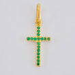 Dije Cruz Tupida 0.65g / 3/4 in Oro Amarillo 18K