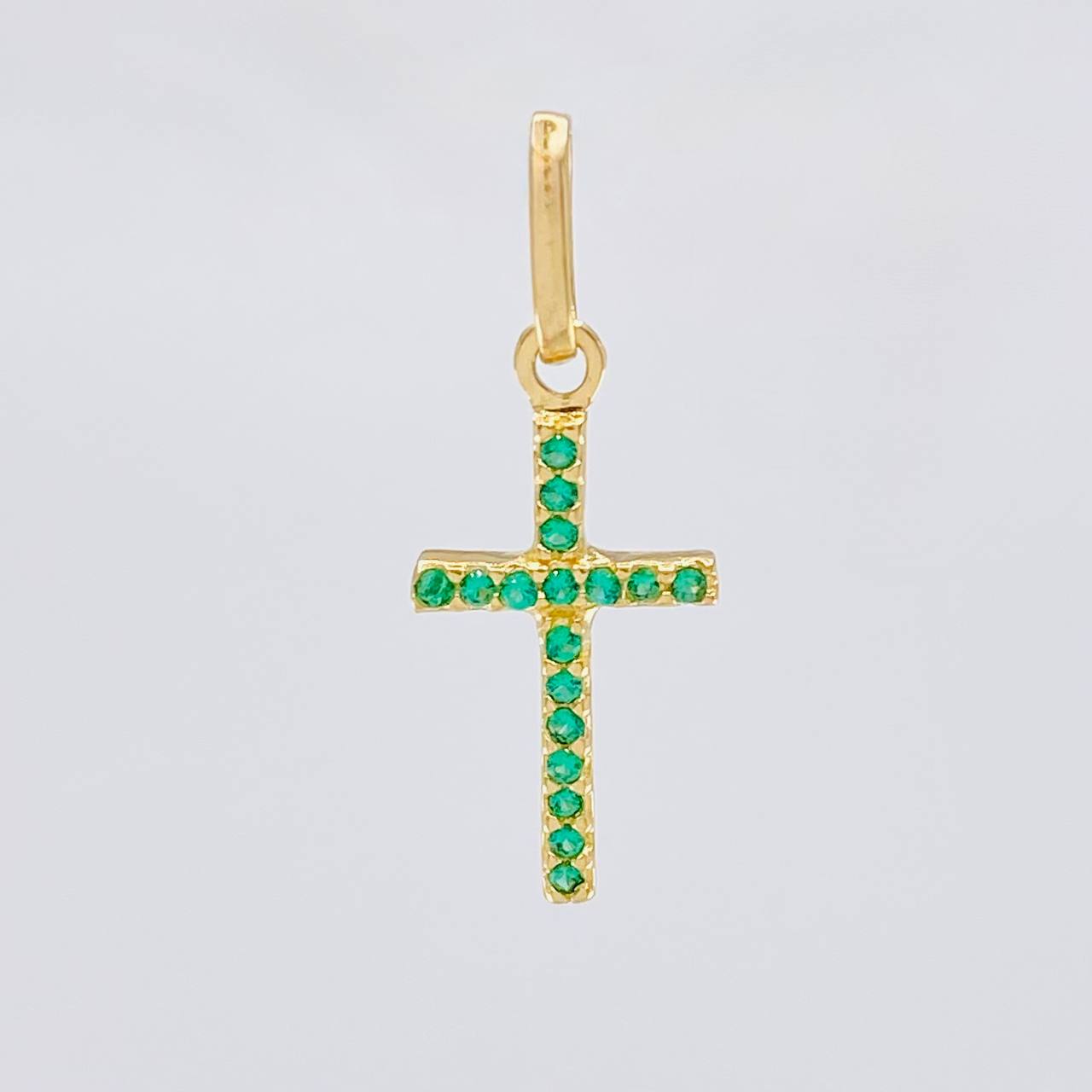 Dije Cruz Tupida 0.65g / 3/4 in Oro Amarillo 18K