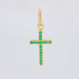 Dije Cruz Tupida 0.65g / 3/4 in Oro Amarillo 18K