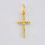 Dije Cruz Tupida 0.65g / 3/4 in Oro Amarillo 18K