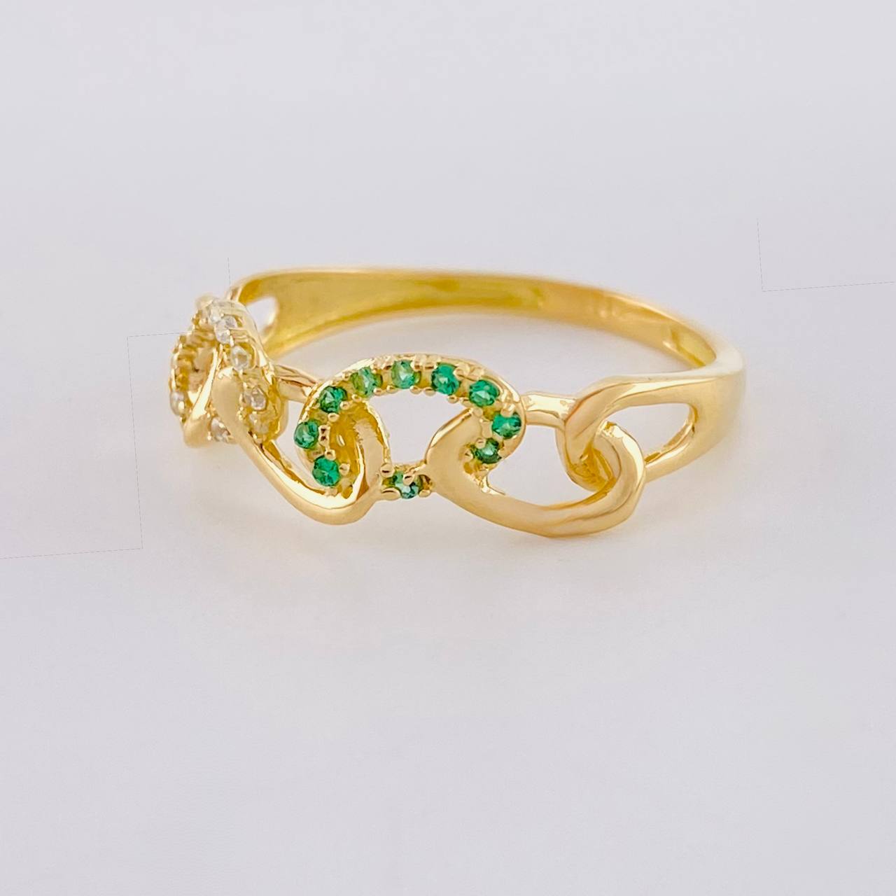 Anillo Nudo Cubano 2.5g / T8 Oro Amarillo 18K
