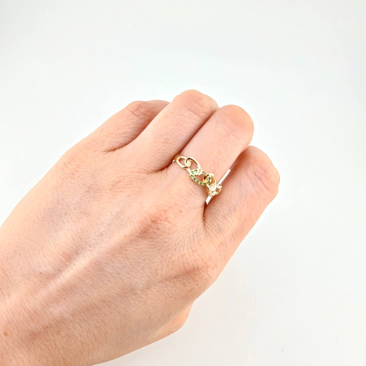 Anillo Nudo Cubano 2.5g / T8 Oro Amarillo 18K