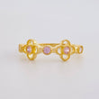 Clover Silhouette Ring 2.05g / T7 1/2 Yellow Gold 18K