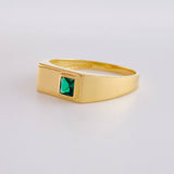Rectangular Bezel Ring 5.25g / Size 12 Yellow Gold 18K