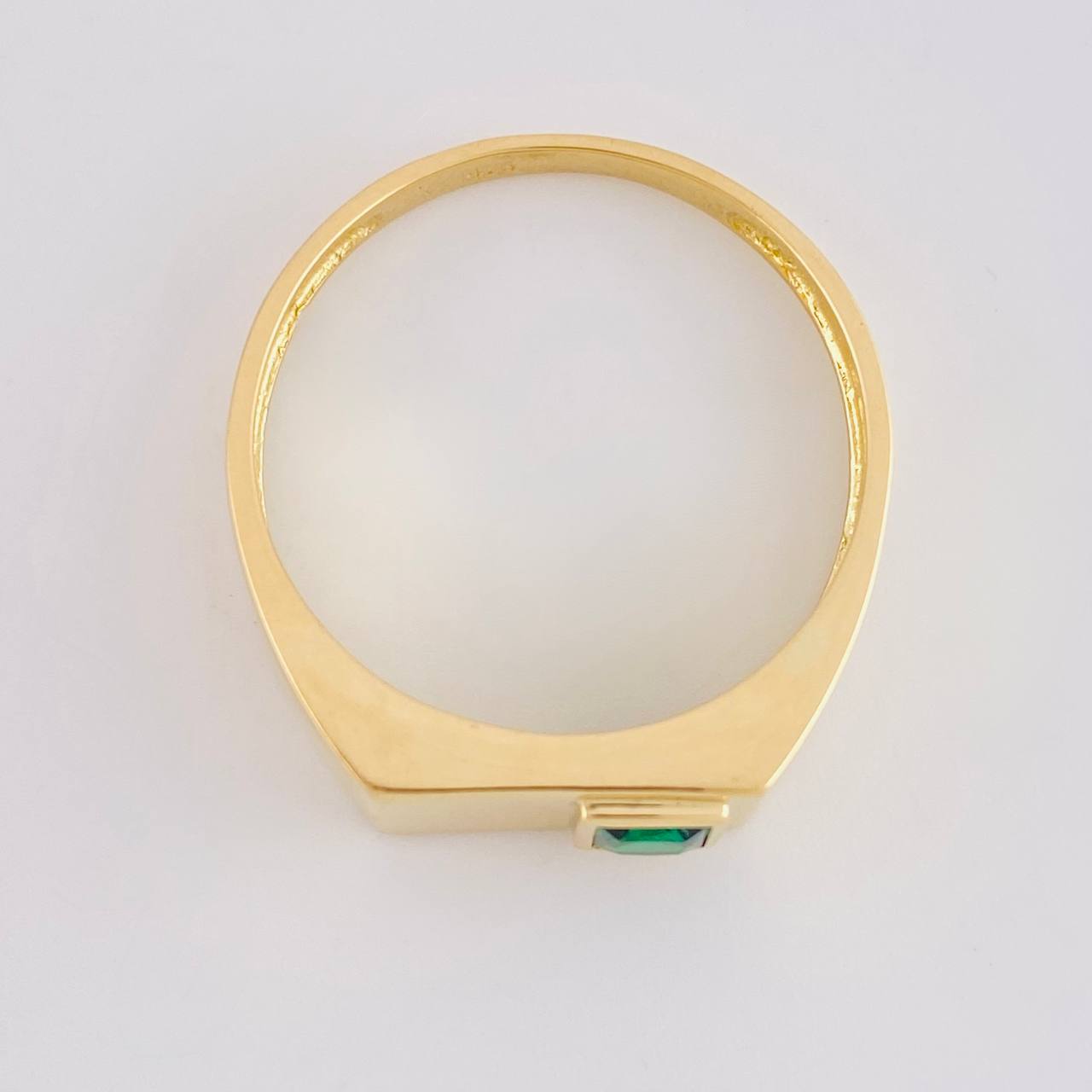 Rectangular Bezel Ring 5.25g / Size 12 Yellow Gold 18K