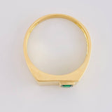 Rectangular Bezel Ring 5.25g / Size 12 Yellow Gold 18K