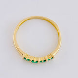 Anillo Churumbela Cuadrada 2.05g / T7 Oro Amarillo 18K