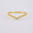 V Curve Dense Ring 1.2g / Size 7 1/4 Yellow Gold 18K